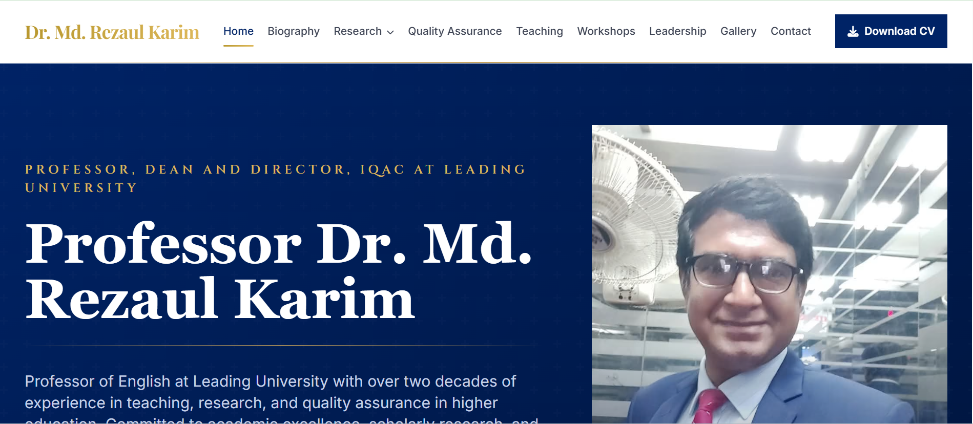 Professor Dr. Md. Rezaul Karim